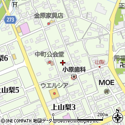 静岡県袋井市上山梨1494周辺の地図