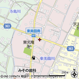 静岡県浜松市浜名区東美薗97周辺の地図