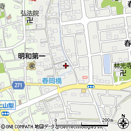 静岡県袋井市春岡246周辺の地図