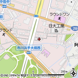 兵庫県姫路市飾磨区中島414-238周辺の地図