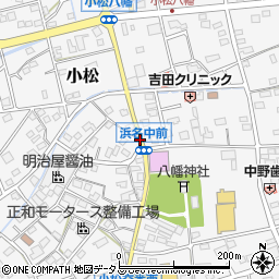 浜名中学周辺の地図
