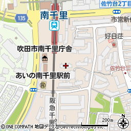 ＯＰＨ千里佐竹台２６棟周辺の地図
