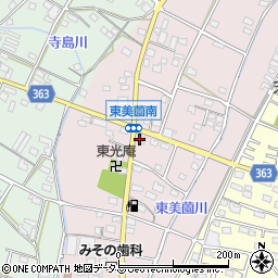 静岡県浜松市浜名区東美薗96周辺の地図