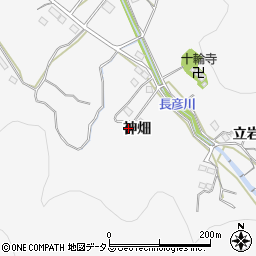 愛知県豊橋市嵩山町神畑周辺の地図