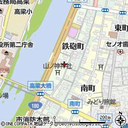 岡山県高梁市鉄砲町29周辺の地図
