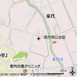 静岡県掛川市家代1842周辺の地図
