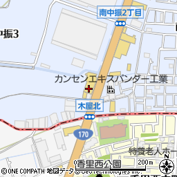 日産大阪香里店周辺の地図