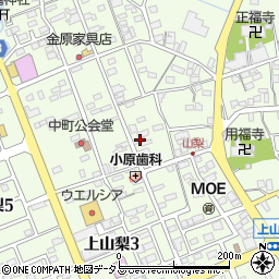 静岡県袋井市上山梨1484周辺の地図