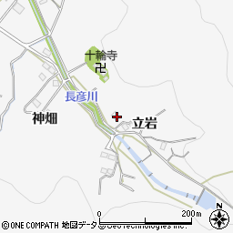 愛知県豊橋市嵩山町立岩周辺の地図