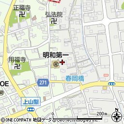 静岡県袋井市春岡253-4周辺の地図