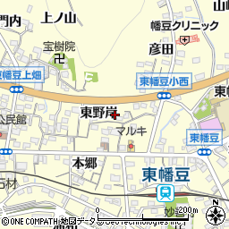 愛知県西尾市東幡豆町東野岸22周辺の地図