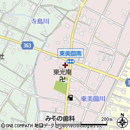 静岡県浜松市浜名区東美薗201周辺の地図