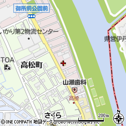 ファミリーマート宝塚御所の前店周辺の地図