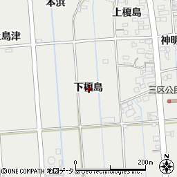 愛知県西尾市吉良町吉田下榎島周辺の地図