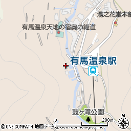 兵庫県神戸市北区有馬町1688周辺の地図