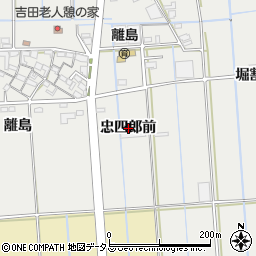 愛知県西尾市吉良町吉田忠四郎前周辺の地図