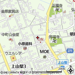 静岡県袋井市上山梨971周辺の地図