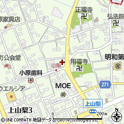 静岡県袋井市上山梨965周辺の地図