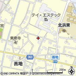 静岡県浜松市浜名区善地189周辺の地図