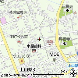 静岡県袋井市上山梨1485周辺の地図