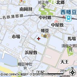 愛知県西尾市西幡豆町前田周辺の地図