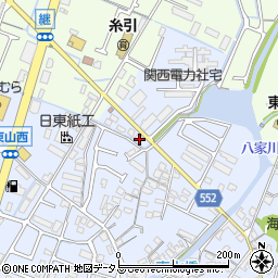 兵庫県姫路市東山366-4周辺の地図