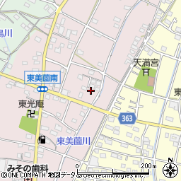 静岡県浜松市浜名区東美薗155周辺の地図