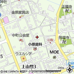 静岡県袋井市上山梨1483周辺の地図