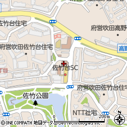 佐竹台市民ホール周辺の地図