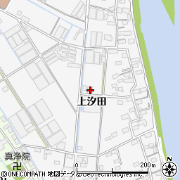 愛知県西尾市一色町松木島上汐田44周辺の地図