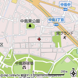 兵庫県姫路市飾磨区中島414-24周辺の地図
