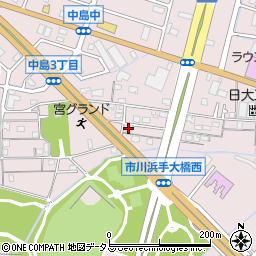 兵庫県姫路市飾磨区中島414-221周辺の地図