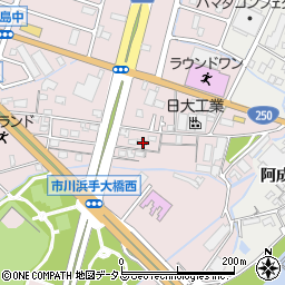 兵庫県姫路市飾磨区中島414-243周辺の地図