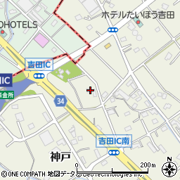 静岡県榛原郡吉田町神戸1451周辺の地図