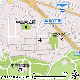 兵庫県姫路市飾磨区中島414-26周辺の地図
