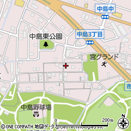 兵庫県姫路市飾磨区中島414-25周辺の地図