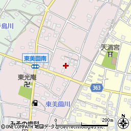 静岡県浜松市浜名区東美薗160周辺の地図