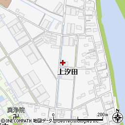 愛知県西尾市一色町松木島上汐田43周辺の地図