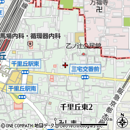 セブンイレブン摂津千里丘東１丁目店周辺の地図
