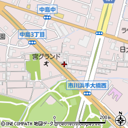 兵庫県姫路市飾磨区中島414-202周辺の地図