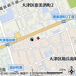 兵庫県姫路市大津区恵美酒町2丁目71周辺の地図