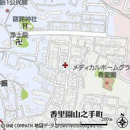 大阪府枚方市香里園山之手町22-4周辺の地図