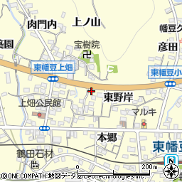 愛知県西尾市東幡豆町東野岸39周辺の地図