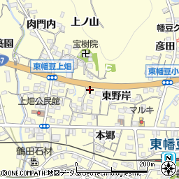 愛知県西尾市東幡豆町東野岸39周辺の地図