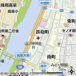 岡山県高梁市鉄砲町26周辺の地図