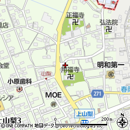静岡県袋井市上山梨818周辺の地図