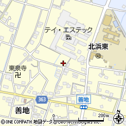 静岡県浜松市浜名区善地147周辺の地図
