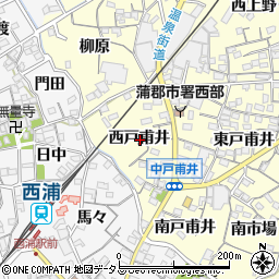 愛知県蒲郡市形原町西戸甫井周辺の地図