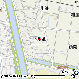 愛知県西尾市吉良町富好新田下川並周辺の地図