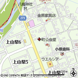 静岡県袋井市上山梨1579周辺の地図